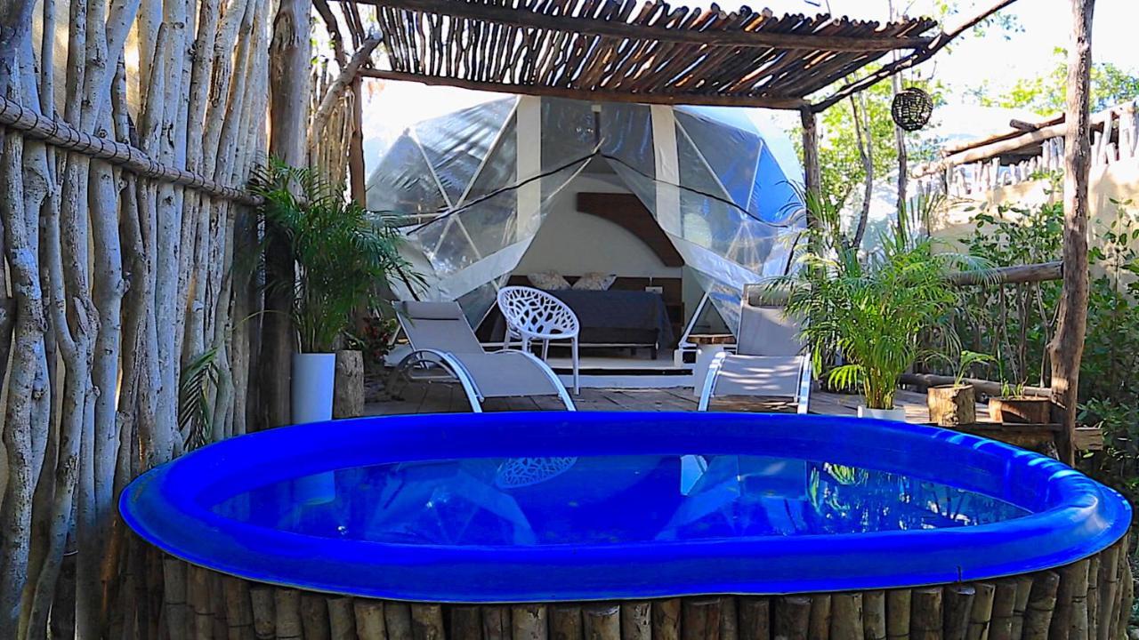 Hotel Glamping Tulum With Private Mini Pool Esterno foto